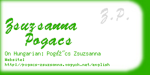 zsuzsanna pogacs business card